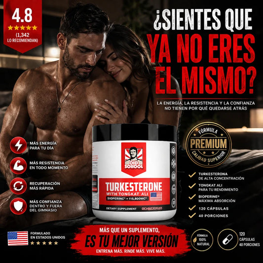 Turkesterona | Potencia Natural para tu Máximo Rendimiento (60 Cap.)