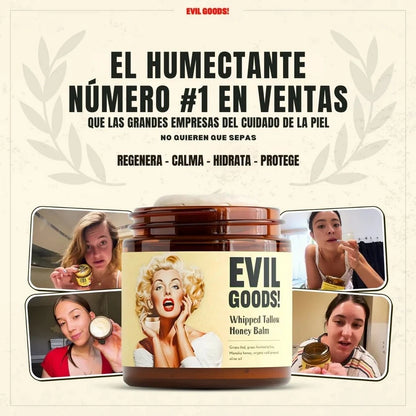 Evil Goods® Crema de Sebo de Res - Repara, Nutre y Protege