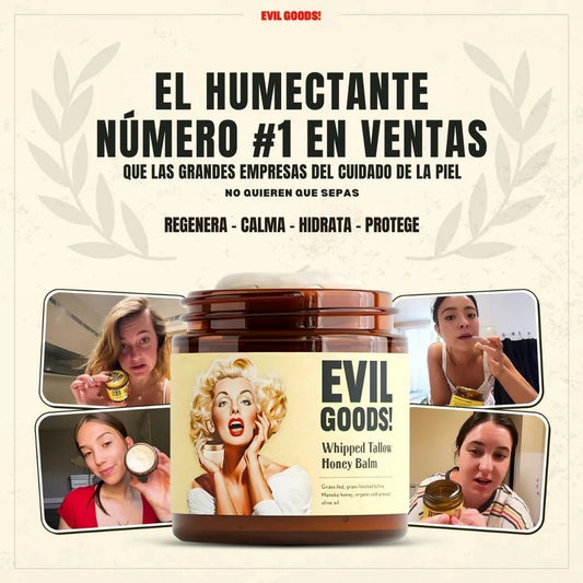 Evil Goods® Crema de Sebo de Res - Repara, Nutre y Protege
