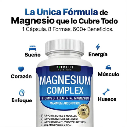 Magnesio Total 8 en 1™ Fórmula de Alta Absorción (90 Cap.)